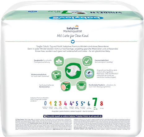 Пелени Premium, размер 7 xxl (16+kg) babylove