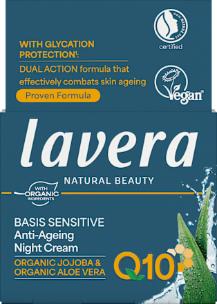 Crema da notte antirughe Basis Sensitiv lavera NATURKOSMETIK