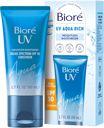 Zaščitni fluid za obraz Aqua Rich, ZF 50 Bioré