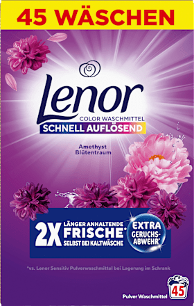 Waschmittelpulver Amethyst Blütentraum  Lenor