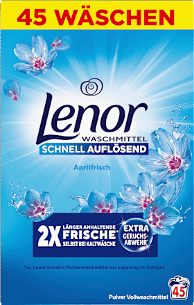 Waschmittelpulver Aprilfrisch Lenor