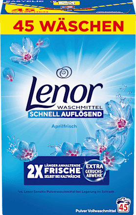 Waschmittelpulver Aprilfrisch Lenor
