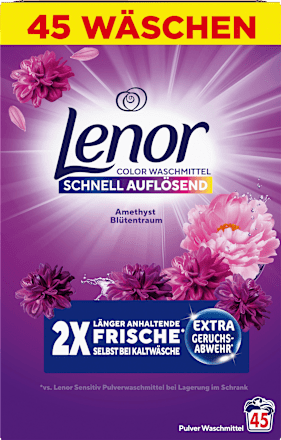 Waschmittelpulver Amethyst Blütentraum  Lenor