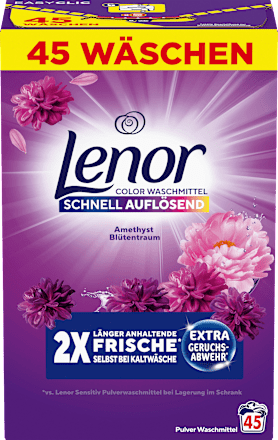 Waschmittelpulver Amethyst Blütentraum  Lenor