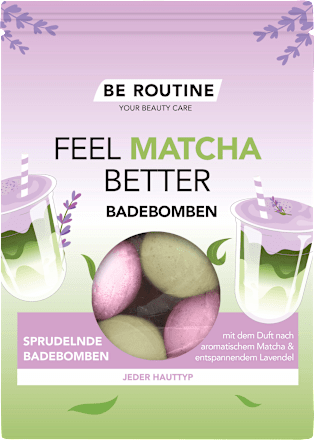 Badebomben FEEL MATCHA BETTER (6x50 g) BE ROUTINE