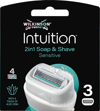 Intuition náhradní holicí hlavice 2 v 1 Soap & Shave Sensitive WILKINSON SWORD