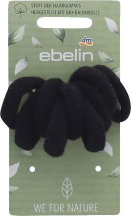 Elastici per capelli neri spessi nature ebelin