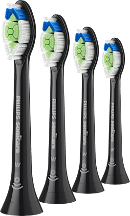 Nadomestne glave za električno zobno ščetko W2 Optimal White - črne Philips Sonicare