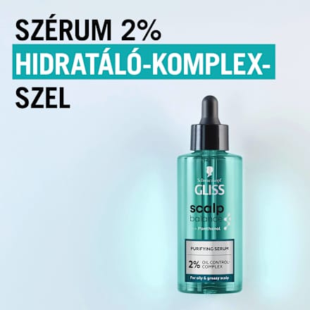 Hidratáló fejbőrszérum Scalp Balance, normál és száraz fejbőrre Schwarzkopf GLISS