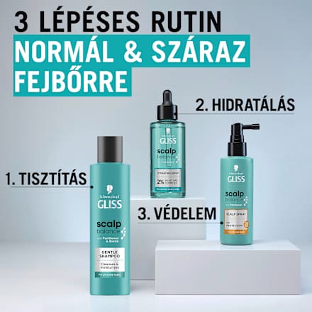 Hidratáló fejbőrszérum Scalp Balance, normál és száraz fejbőrre Schwarzkopf GLISS