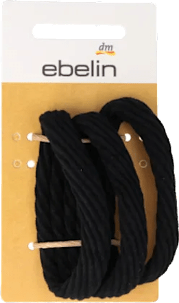 Elastici per capelli intrecciati neri ebelin