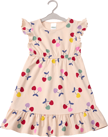 Kleid Pro Climate mit Kirsch-Muster, beige, Gr. 116 ALANA