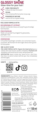 Conditioner Glossy Shine Santé naturally.