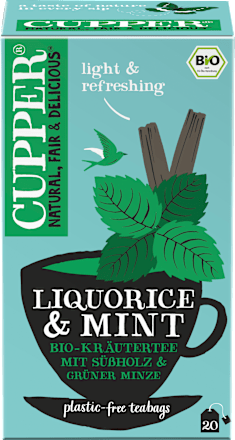 Kräutertee mit Süßholz & Minze (20 Beutel) Cupper