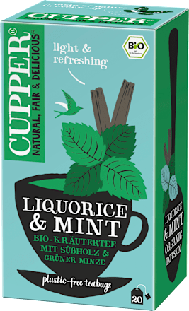 Kräutertee mit Süßholz & Minze (20 Beutel) Cupper