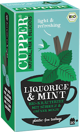Kräutertee mit Süßholz & Minze (20 Beutel) Cupper