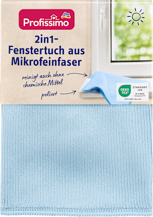 Fenstertuch aus Mikrofeinfaser 2in1 sortiert Profissimo