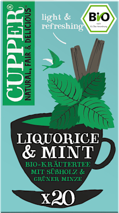 Kräutertee mit Süßholz & Minze (20 Beutel) Cupper