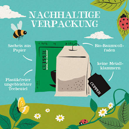 Kräutertee mit Süßholz & Minze (20 Beutel) Cupper