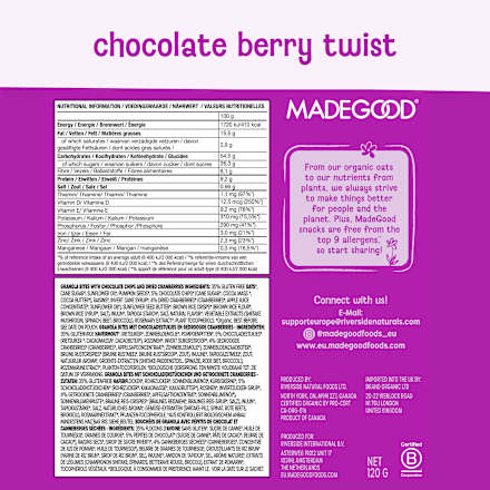 Cookies Granola Bites Chocolate Berry Twist Made Good