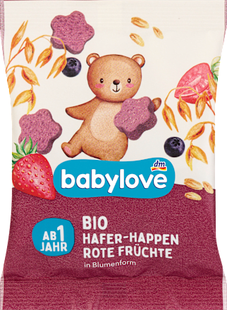 Babysnack Hafer-Happen Rote Früchte ab 1 Jahr babylove