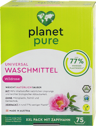 Universalwaschmittel flüssig Wildrose planet pure
