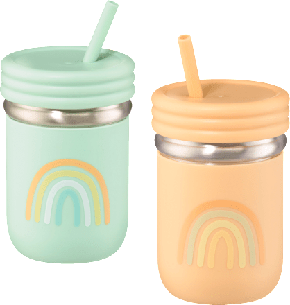 Nerezový pohár so silikónom babylove