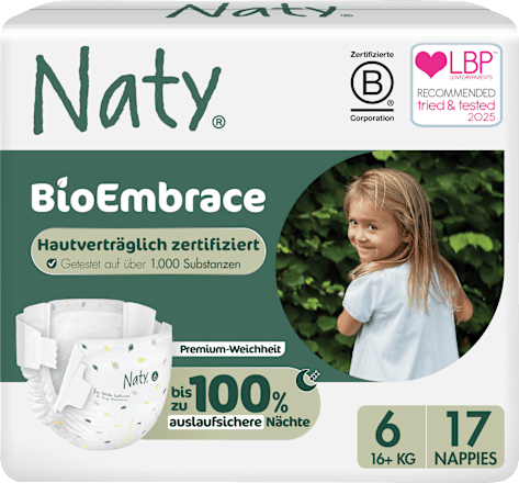 Windeln BioEmbrace Gr. 6 (16+ kg) Naty