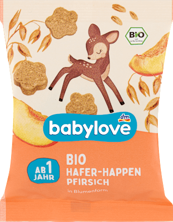 Babysnack Hafer-Happen Pfirsich ab 1 Jahr babylove