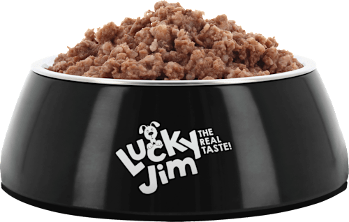 Nassfutter Hund mit Huhn & Leber Lucky Jim