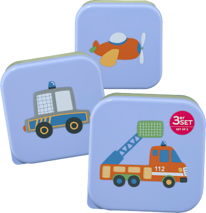 Snackboxen Set blau/grün 3tlg babylove