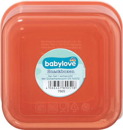 Snackboxen Set rosa/rot 3tlg babylove