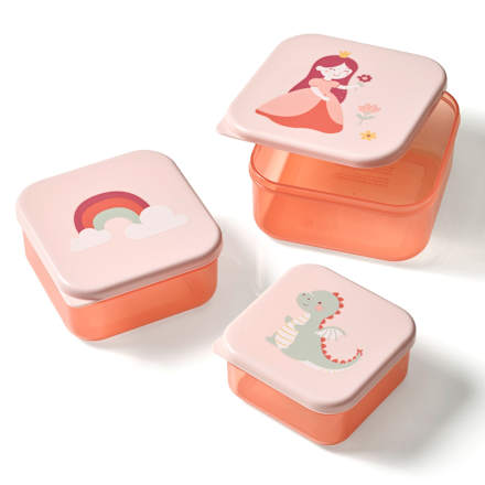 Snackboxen Set rosa/rot 3tlg babylove