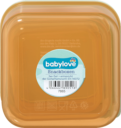 Snackboxen Set grün/orange 3tlg babylove