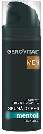 Spumă de ras cu mentol GEROVITAL