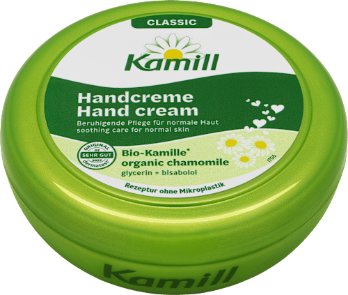 Hand- & Nagelcreme mit Kamille in der Dose Kamill