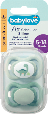 Schnuller Air Silikon symmetrisch 5-18 Monate sortiert babylove