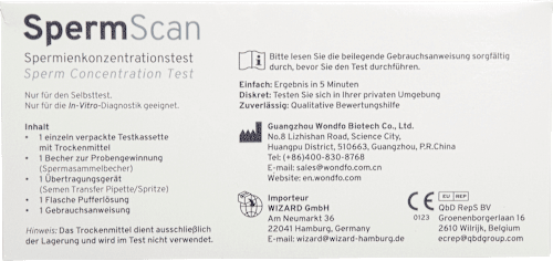 Spermakonzentrationstest Wondfo