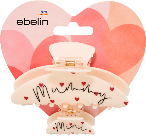 Haarklammer Set Mummy & Mini creme 2tlg ebelin