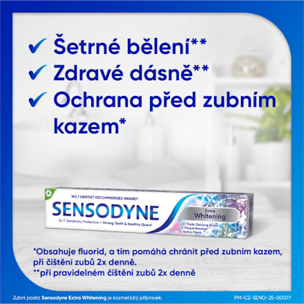 zubní pasta Extra Whitening 2x75ml SENSODYNE