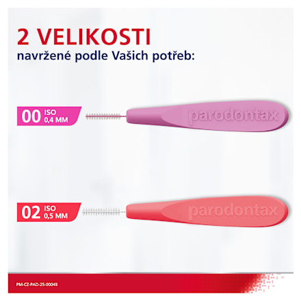 mezizubní kartáčky, velikost 0 parodontax