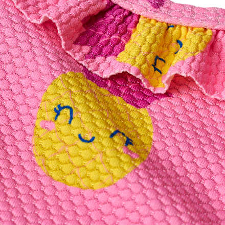 Badeanzug mit Ananas-Muster, rosa, Gr. 110/116 PUSBLU