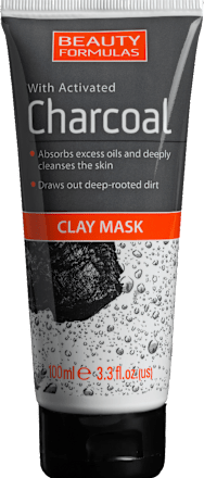 Mască de față cu argilă și cărbune activ Beauty Formulas