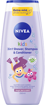 Kinder Duschgel, Shampoo & Conditioner 3in1 Beerenduft NIVEA