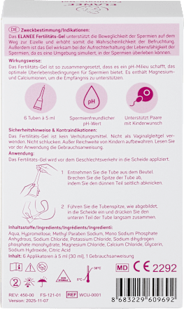 Fertilitäts-Gel, 6x5ml Elanee