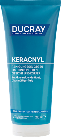 Ducray Keracnyl Waschgel gegen Hautunreinheiten&Akne DUCRAY
