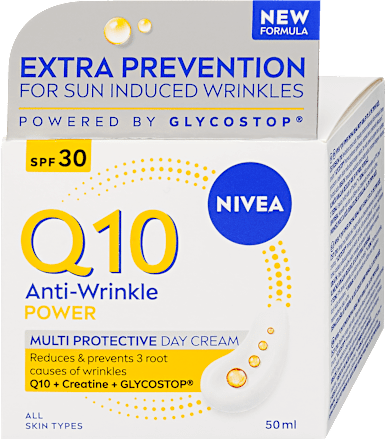 Ránctalanító nappali arckrém Q10 Power FF30 NIVEA