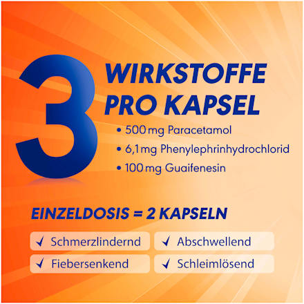 OtriComplex Erkältungskapseln 500mg/6.1mg/100mg Otri-Complex