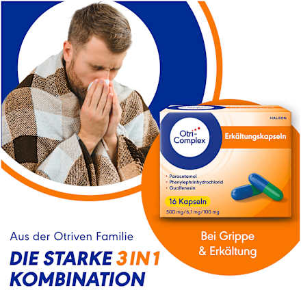 OtriComplex Erkältungskapseln 500mg/6.1mg/100mg Otri-Complex