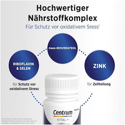 Centrum Vital+ Antiox Zellschutz Kapseln Centrum